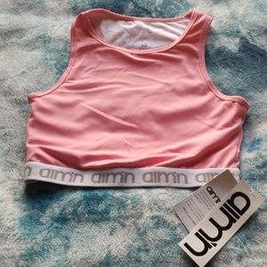 Aim'n Dusty Pink Crop Top XS FREE SHIPPING!
